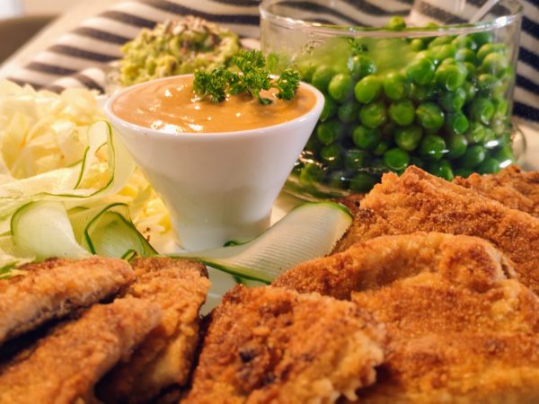 Crispy Tofu Bites- Tapas Plus Hummus Mayo Dip- Gluten and Wheat Free Options