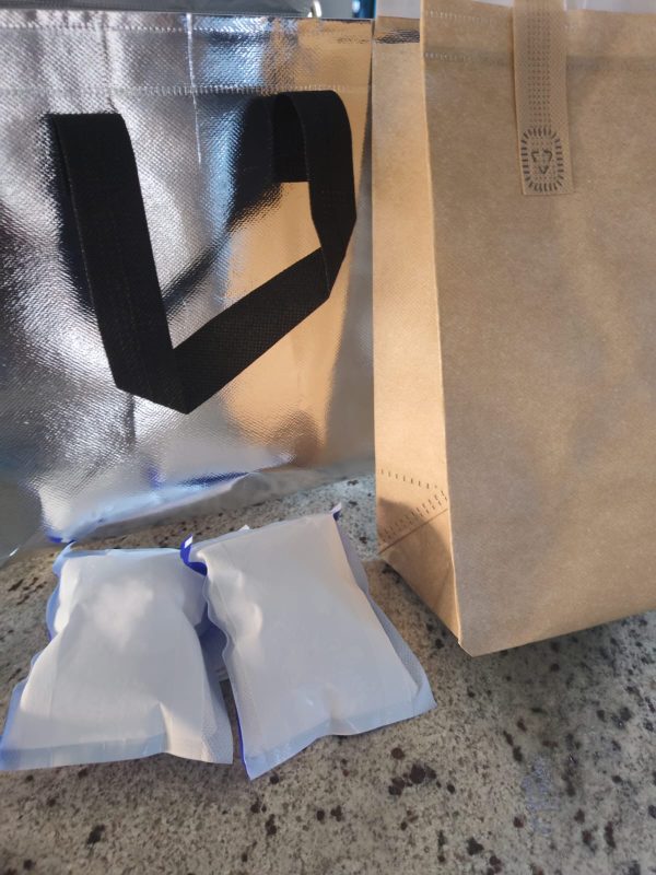 Insulated Cooler Bag plus Gel Ice pack: Reusable